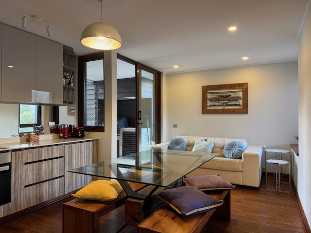 Parque Pinares pucon arriendo departamento, 2 dormitorios. 2 baños, 1 estacionamiento